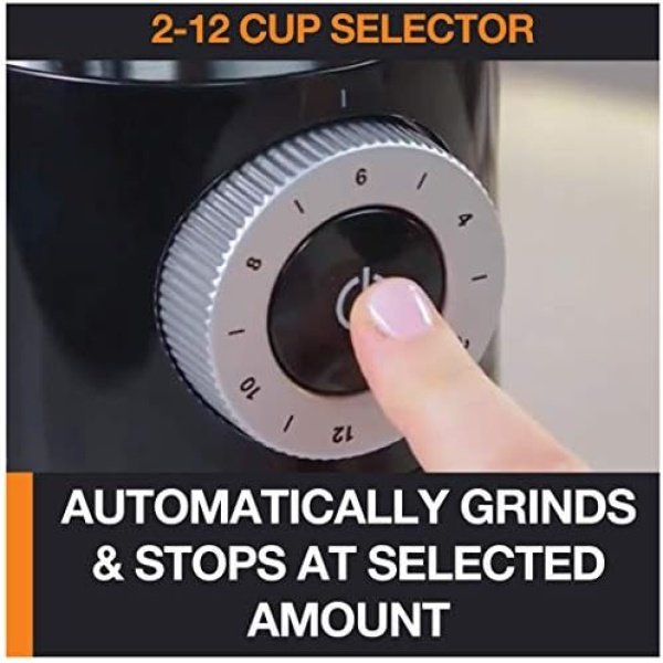 KRUPS Precision Burr Coffee Grinder: 12 Settings, 8 oz Capacity for Drip - Image 5