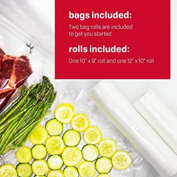 Nesco Deluxe Food VS-12 Vacuum Sealer, 130 Watts, Kit Bags & Viewing Lid - Image 5