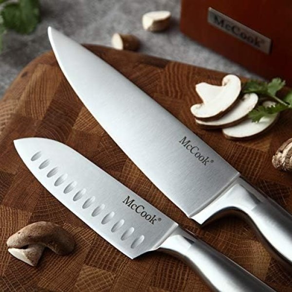 McCook® Knife Sets, German Stainless Steel Kitchen Knife Block Sets - Image 7