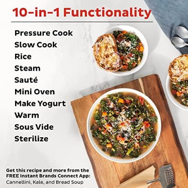 Instant Pot Pro (8 QT) 10-in-1 Pressure Cooker, Slow Cooker, Rice/Grain Cooker - Image 3