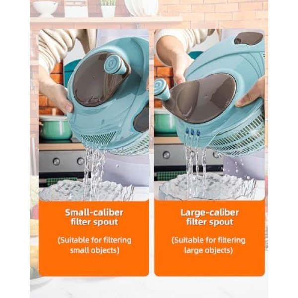 Brigii Salad Spinner, 4.24 Quart Lettuce Spinner with Double Drainage Holes - Image 3