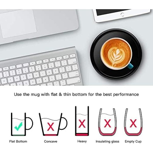 Smart Coffee Warmer, BESTINNKITS Auto On/Off Gravity-Induction Mug Warmer - Image 4