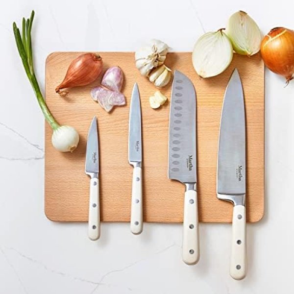 MARTHA STEWART Eastwalk 14 Piece High Carbon Stainless Steel Cutlery Kitchen - Image 2