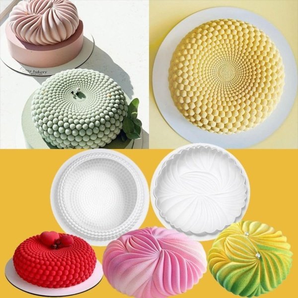 Round Mousse Mould,Silicone Cake Mould,Reusable Dessert Mould - Image 3