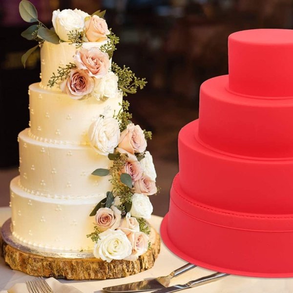Silicone Mould for Baking Nonstick Layer Cakes Bakeware Round Cake Pans - Image 4
