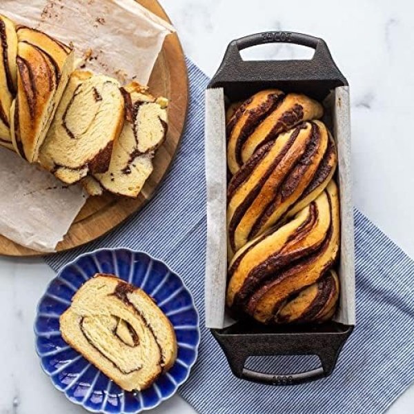 Lodge Cast Iron Loaf Pan 8.5x4.5 Inch, Black - Image 5