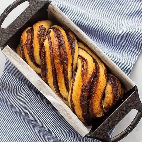 Lodge Cast Iron Loaf Pan 8.5x4.5 Inch, Black - Image 6
