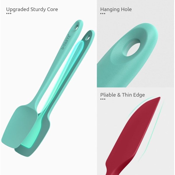 High Heat Resistant Silicone Spatula: U-Taste 600ºF Hot-Proof Food Grade Rubber - Image 6