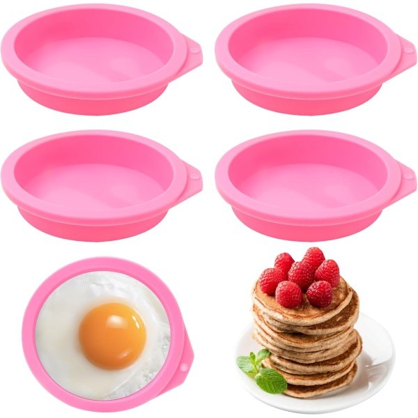 4 Pcs Air Fryer Egg Molds, Air Fryer Egg Molds Silicone, Air Fryer Bites Egg