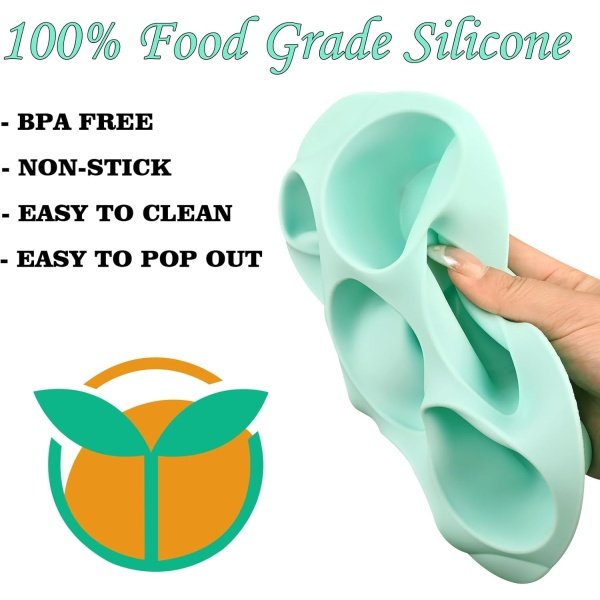 Sakolla 2 Pack Silicone Egg Bite Molds for Air Fryer, Nonstick 7 Cups Air Fryer - Image 2
