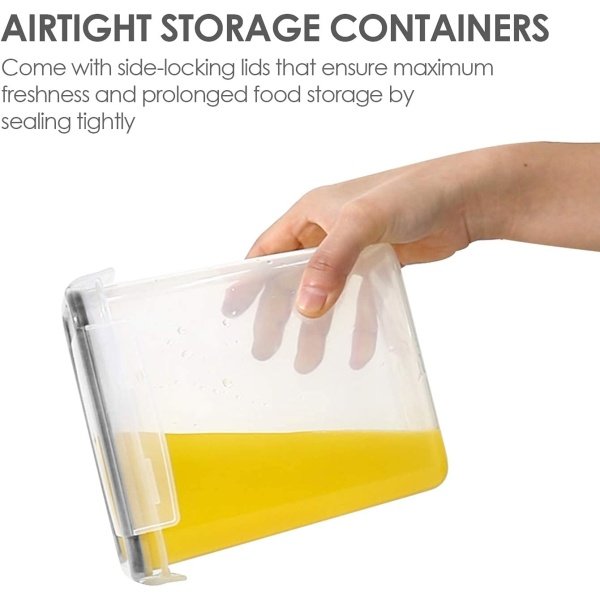 Airtight Food Storage Containers with Lids, Vtopmart 24 pcs Plastic Kitchen - Image 3