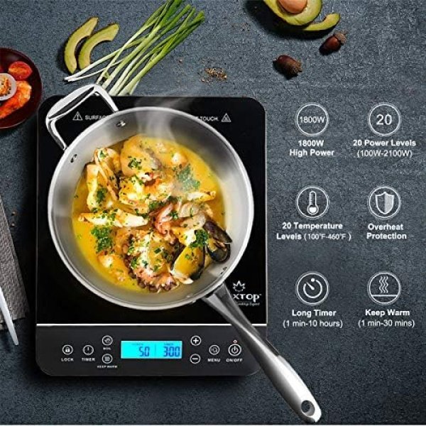 Duxtop Portable Induction Cooktop Burner, Induction Hot Plate with LCD Sensor - Image 2