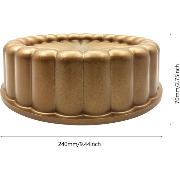 Charlotte Cake Mold, 9 Inch Cake Pan Aluminium Kitchen Accessories Decoration - Image 4