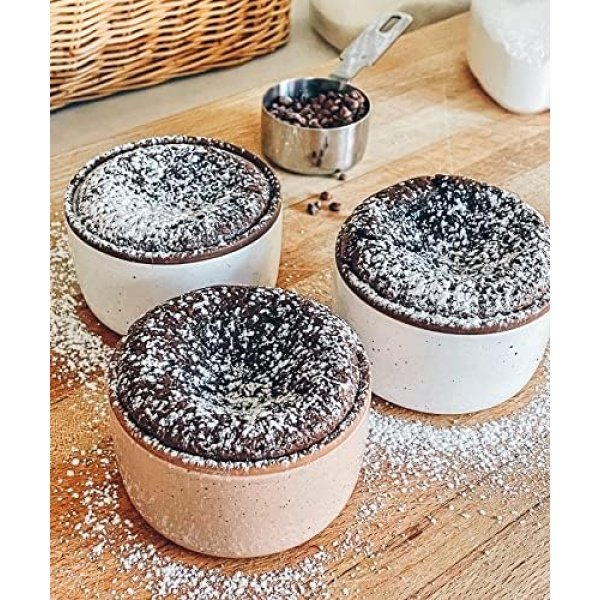 Mora Ceramic Ramekins - 8oz, Set of 6 - Small Oven Safe Baking Dishes/Cups - Image 5