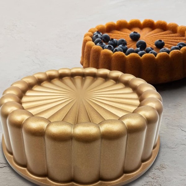 Charlotte Cake Mold, 9 Inch Cake Pan Aluminium Kitchen Accessories Decoration - Image 3