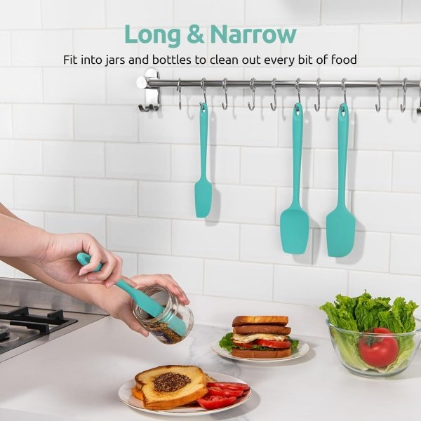 U-Taste Silicone Spatula Set with 600 Degrees Fahrenheit Heat Resistant - Image 9