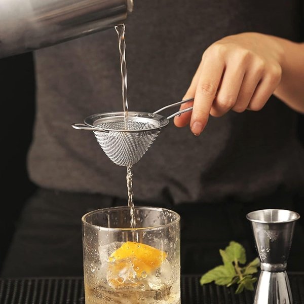 ELEEN Premium Stainless Steel Fine Mesh Strainers for Kitchen 3-Piece Set - Image 5