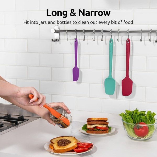High Heat Resistant Silicone Spatula: U-Taste 600ºF Hot-Proof Food Grade Rubber - Image 9