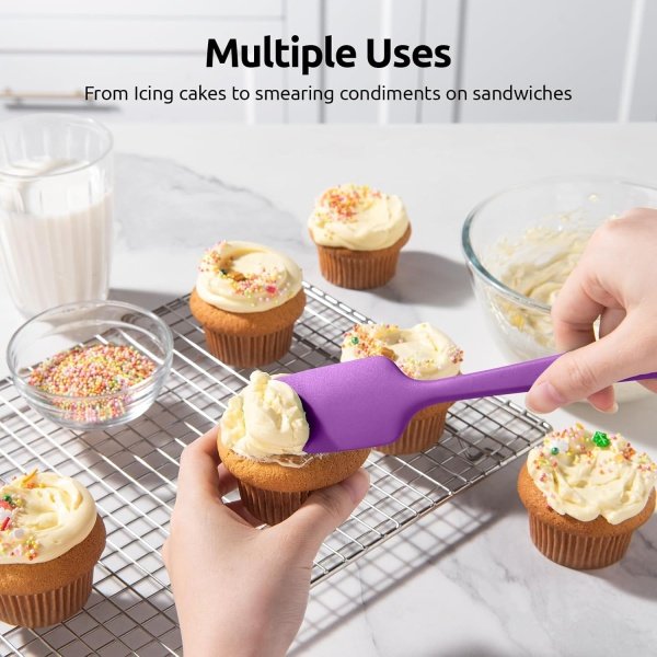 High Heat Resistant Silicone Spatula: U-Taste 600ºF Hot-Proof Food Grade Rubber - Image 8