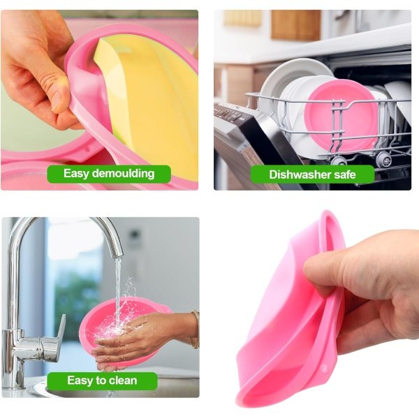 4 Pcs Air Fryer Egg Molds, Air Fryer Egg Molds Silicone, Air Fryer Bites Egg - Image 5