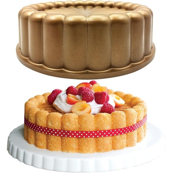 Charlotte Cake Mold, 9 Inch Cake Pan Aluminium Kitchen Accessories Decoration - Image 2