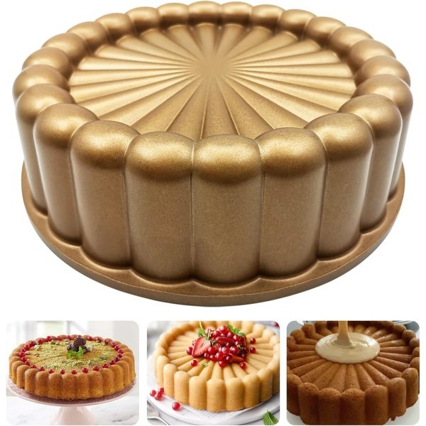 Charlotte Cake Mold, 9 Inch Cake Pan Aluminium Kitchen Accessories Decoration