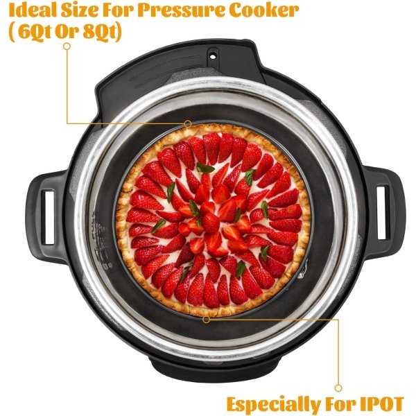 HIWARE 7 Inch Non-stick Springform Pan/Cheesecake Pan/Leakproof Cake Pan - Image 3