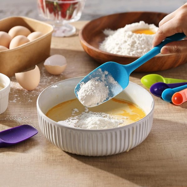 5PCS Silicone Rubber Spatula Set, VITUER Food Grade BPA-Free Spatulas - Image 6