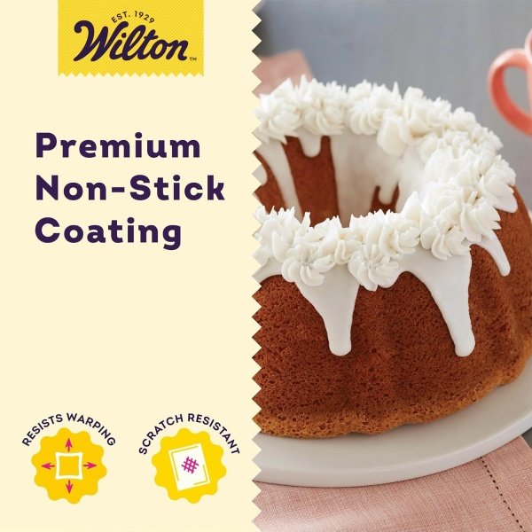 Wilton Perfect Results Premium Non-Stick 9.51-Inch Fluted Tube Pan - Image 3