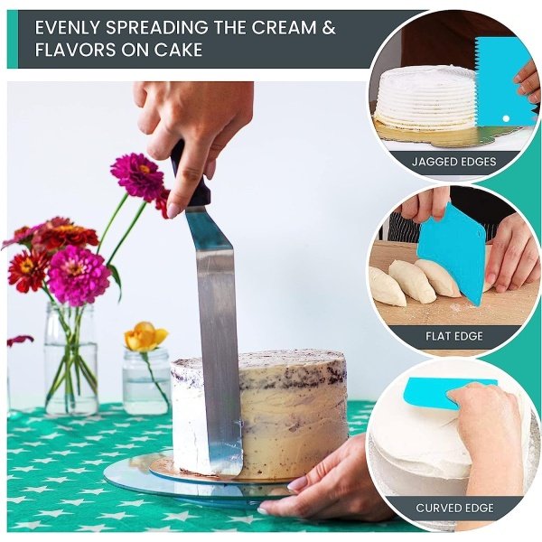 RFAQK 150PCs Cake Pan Set for Baking + Cake Decorating Supplies - Image 7