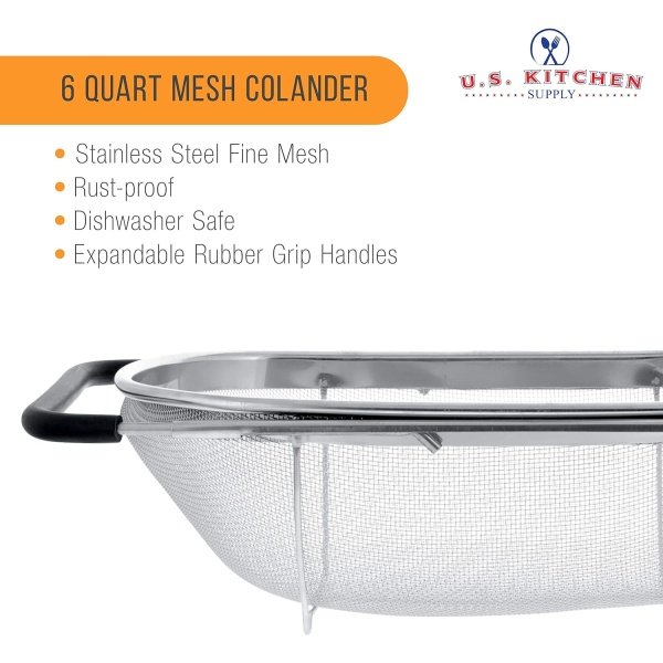 U.S. Kitchen Supply - Premium Quality Over The Sink Stainless Steel Oval - Image 3