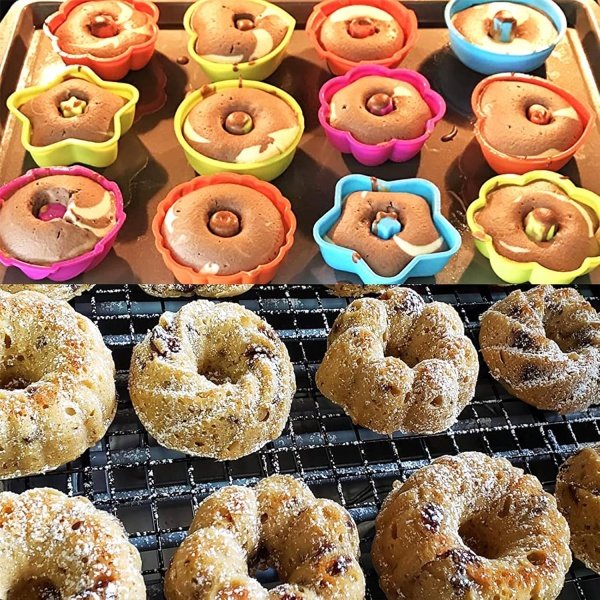 To encounter 24Pack Silicone Molds, Nonstick 2 3/4 inches Donut Mold - Image 8