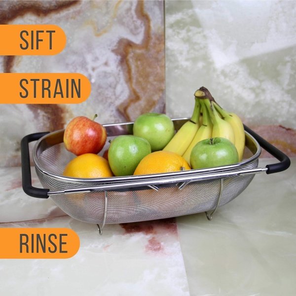 U.S. Kitchen Supply - Premium Quality Over The Sink Stainless Steel Oval - Image 6