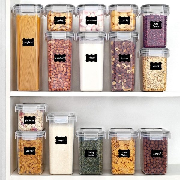 Airtight Food Storage Containers with Lids, Vtopmart 24 pcs Plastic Kitchen - Image 4