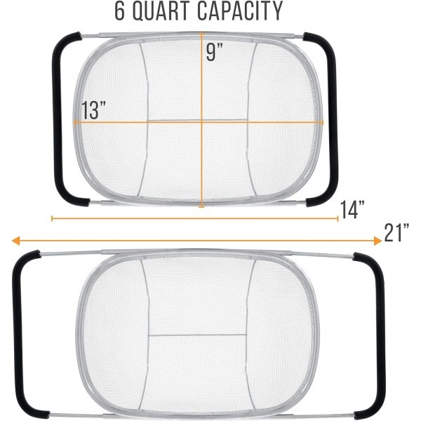 U.S. Kitchen Supply - Premium Quality Over The Sink Stainless Steel Oval - Image 2