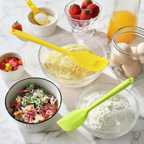 5PCS Silicone Rubber Spatula Set, VITUER Food Grade BPA-Free Spatulas - Image 9