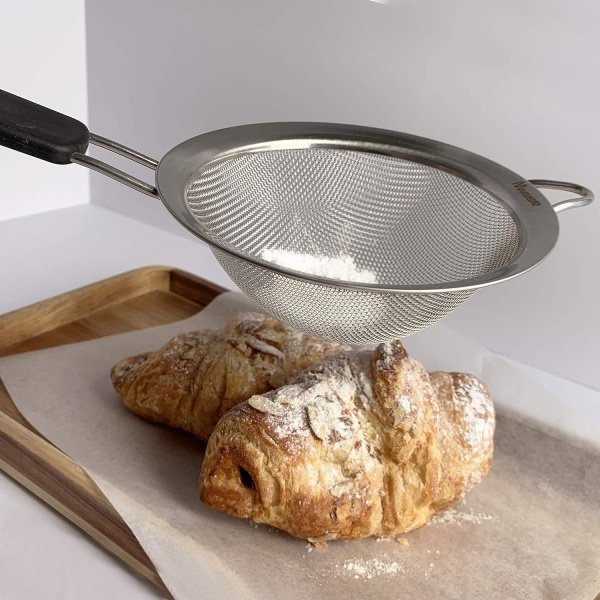 Makerstep Fine Mesh Strainer Set of 3, Stainless Steel 3.38", 5.5", 7.87" - Image 8